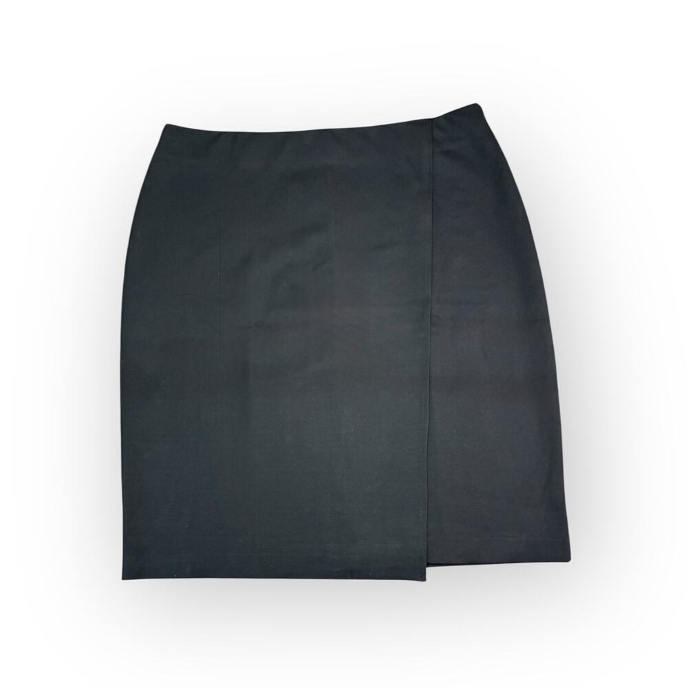 RAFAELLA Women’s Black Skirt Stretch, Wrap Style Above the Knee. Size 22W
